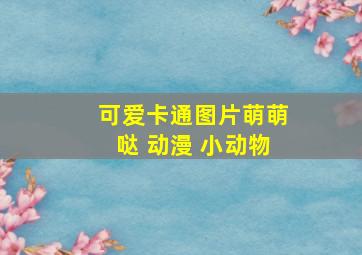 可爱卡通图片萌萌哒 动漫 小动物